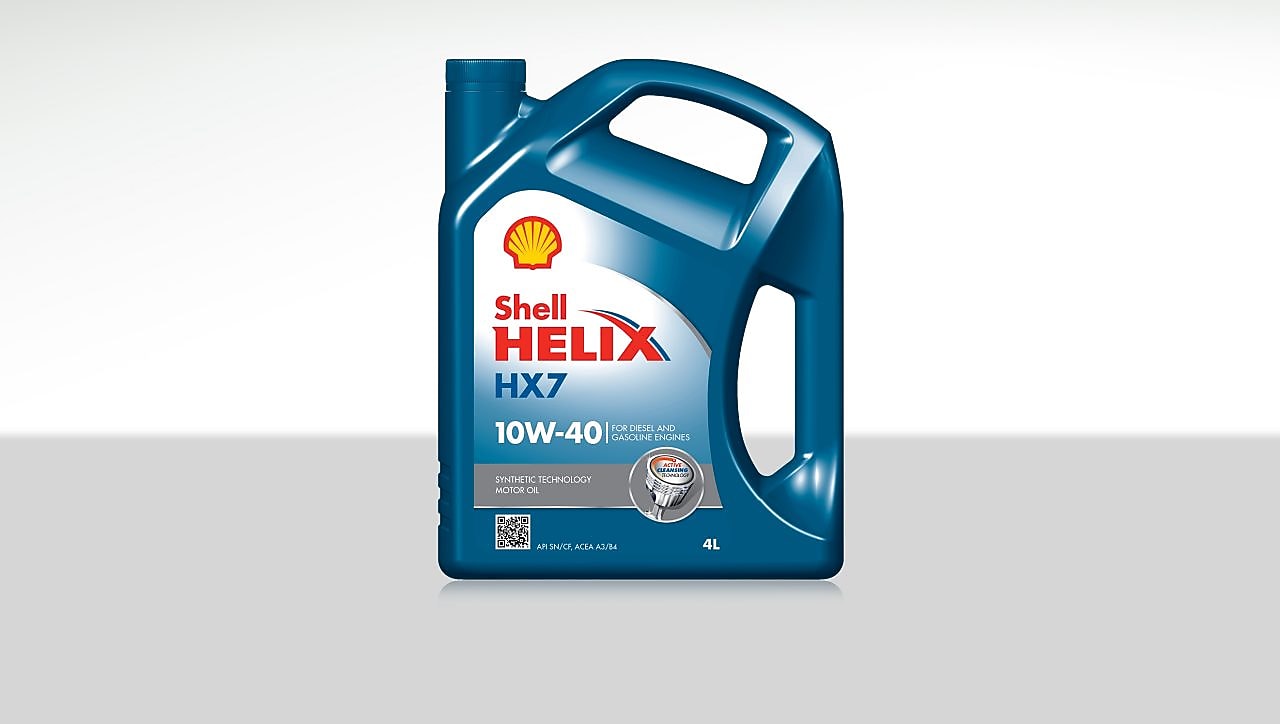 Gama e vajrave motorike gjysmë sintetike të Shell Helix